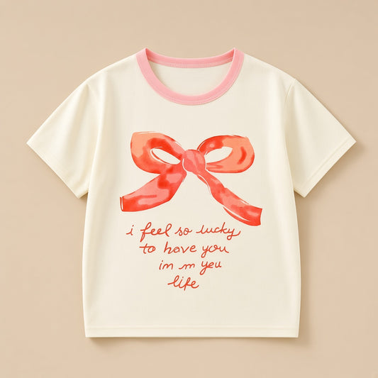 Bow Graphic T-shirt | Peakachu
