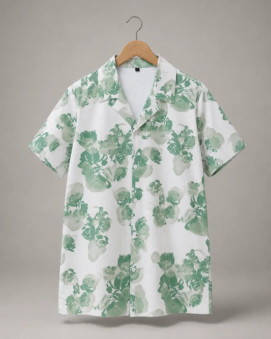 Printed Resort Collar Shirt | Peakachu