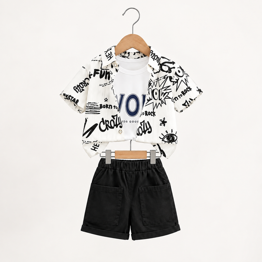 Graphic Shirt + T-Shirt + Shorts | Peakachu