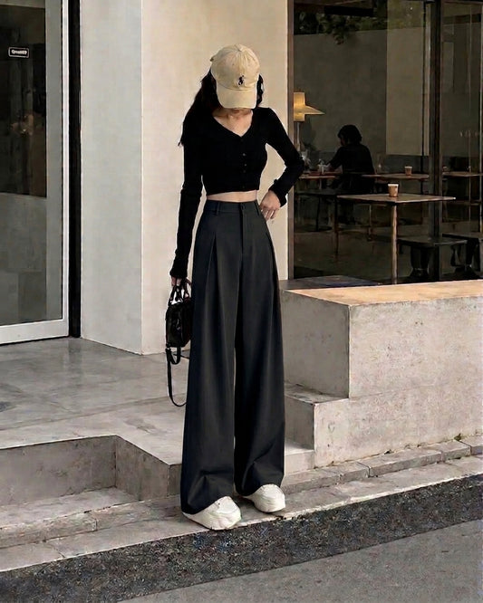 Wide-Leg Formal Pants | Peakachu
