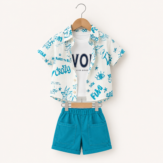 Graphic Shirt + T-Shirt + Shorts | Peakachu