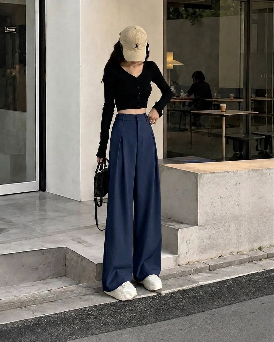 Wide-Leg Formal Pants | Peakachu
