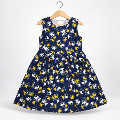 Star Printed Girls Frock | Peakachu