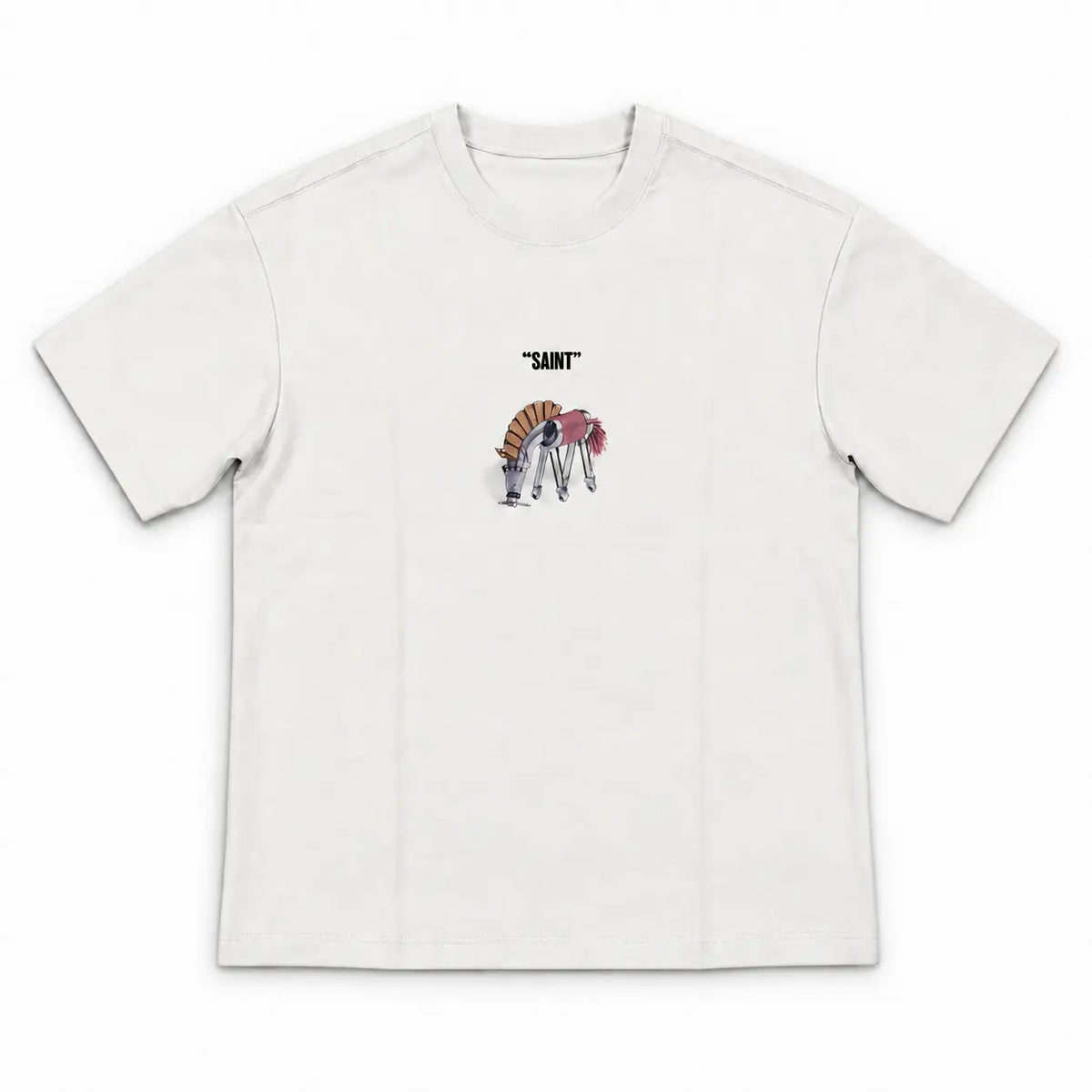 Oversized Pendant Style Printed T-Shirt | Peakachu