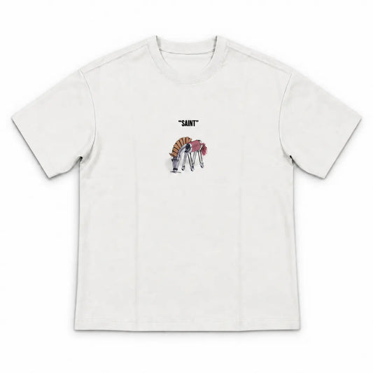 Oversized Pendant Style Printed T-Shirt | Peakachu