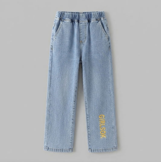 Blue Wide Leg Jeans | Peakachu