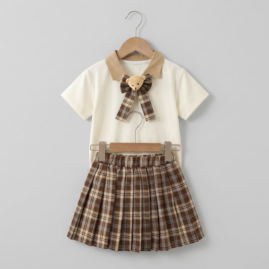 Solid Shirt + Checkered Skirt | Peakachu