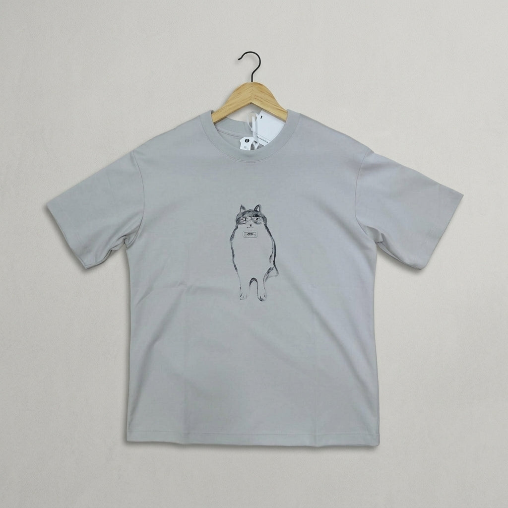 Oversized Typography Printed T-Shirt | Peakachu
