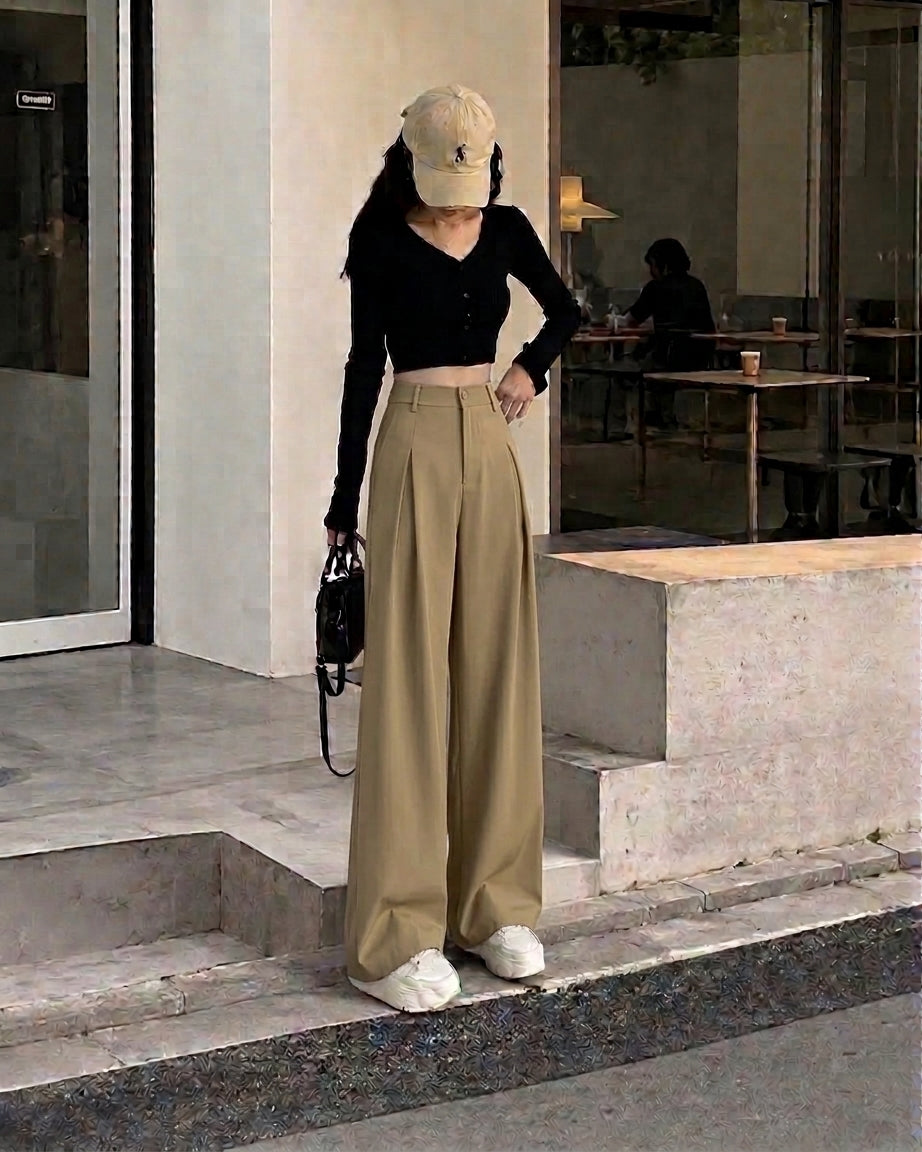 Wide-Leg Formal Pants | Peakachu