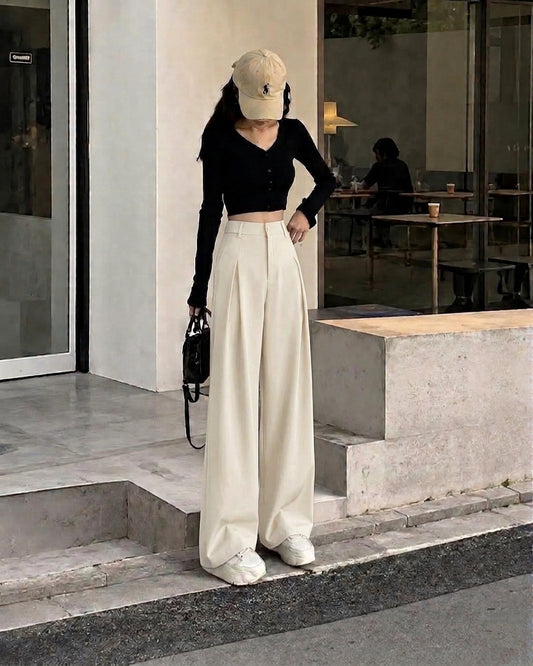 Wide-Leg Formal Pants | Peakachu