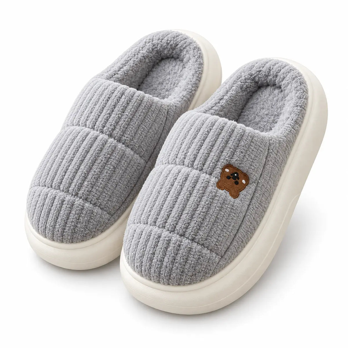Thick-Soled Plush House Slippers | Peakachu