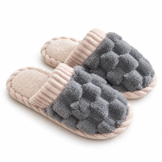 Popcorn-Style Plush Slippers | Peakachu