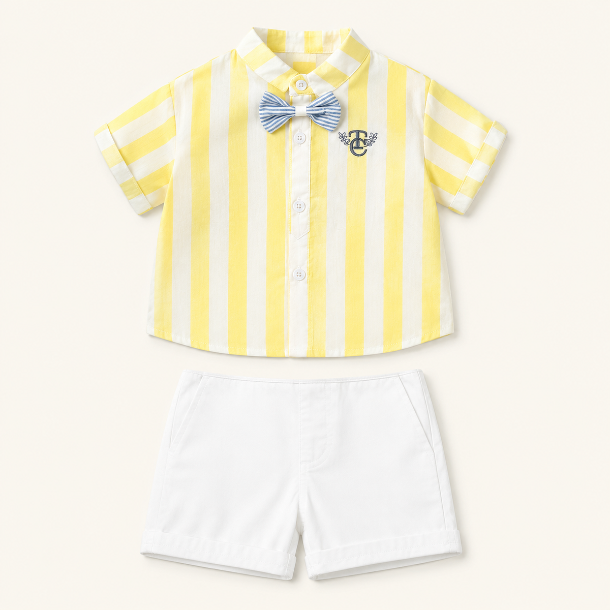 Striped Top + Cotton Pants (with Bow Tie) | Peakachu