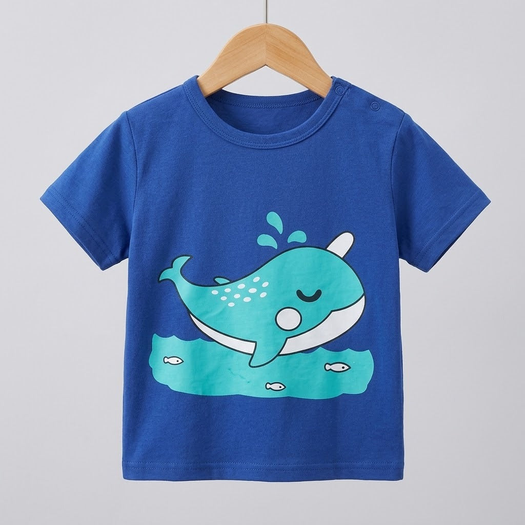 Dolphin Print T-Shirt | Peakachu